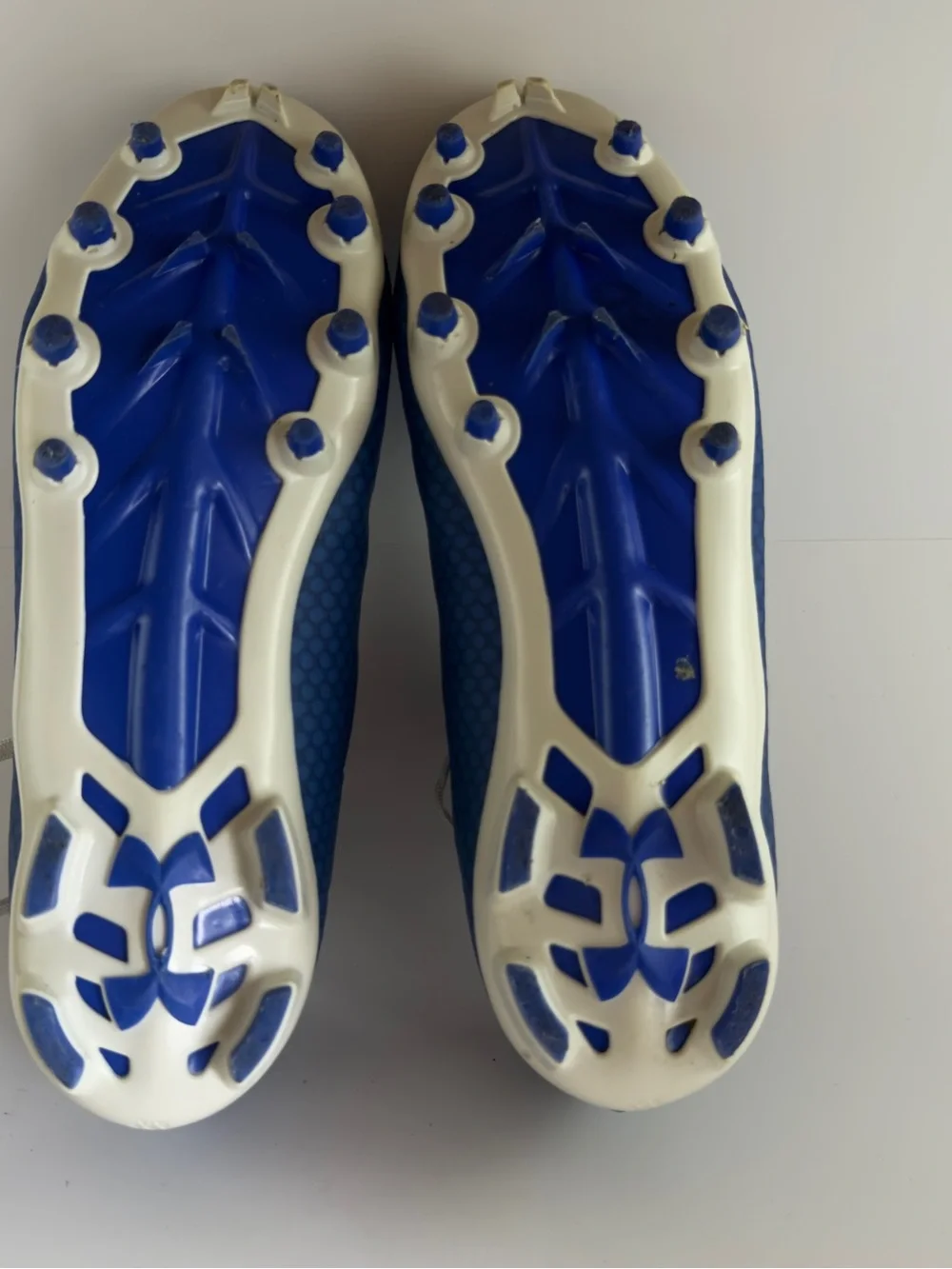 Under Armour Blue and Lime Green Athletic Shoe Interior